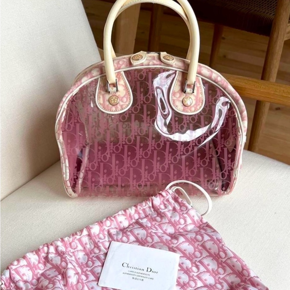 Pink Christian Dior purse